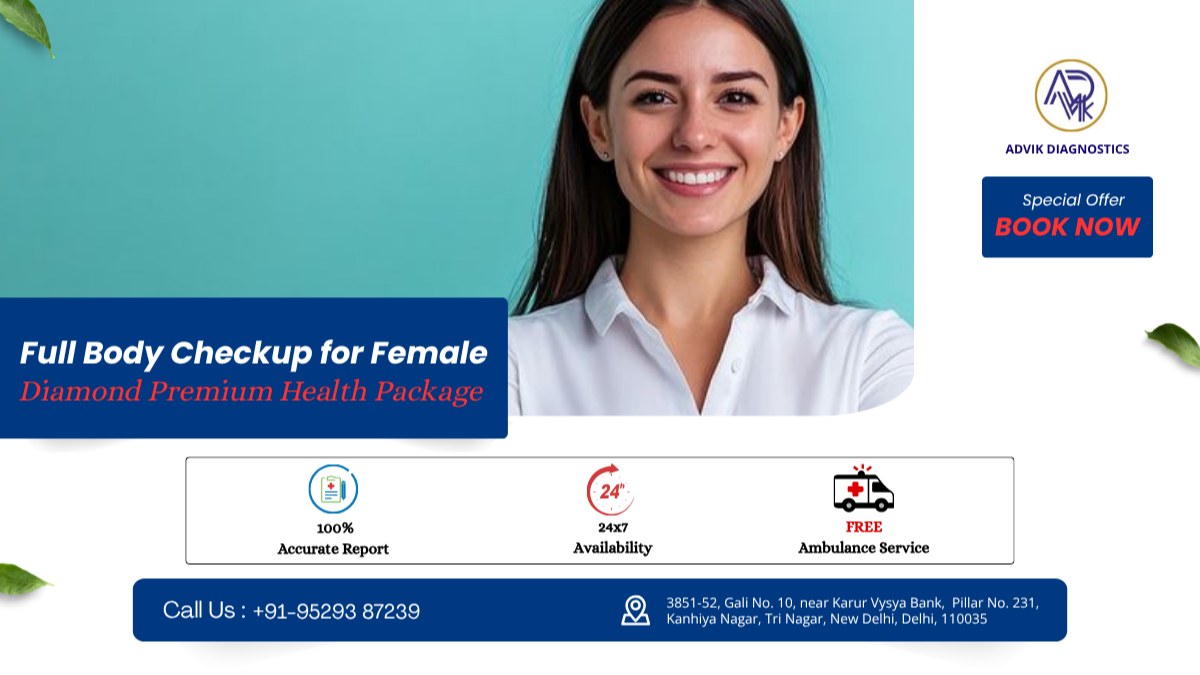 Diamond Premium Full Body Checkup for Female Health Package